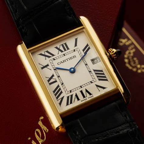 cartier tank vintage men|vintage cartier tank watch women's.